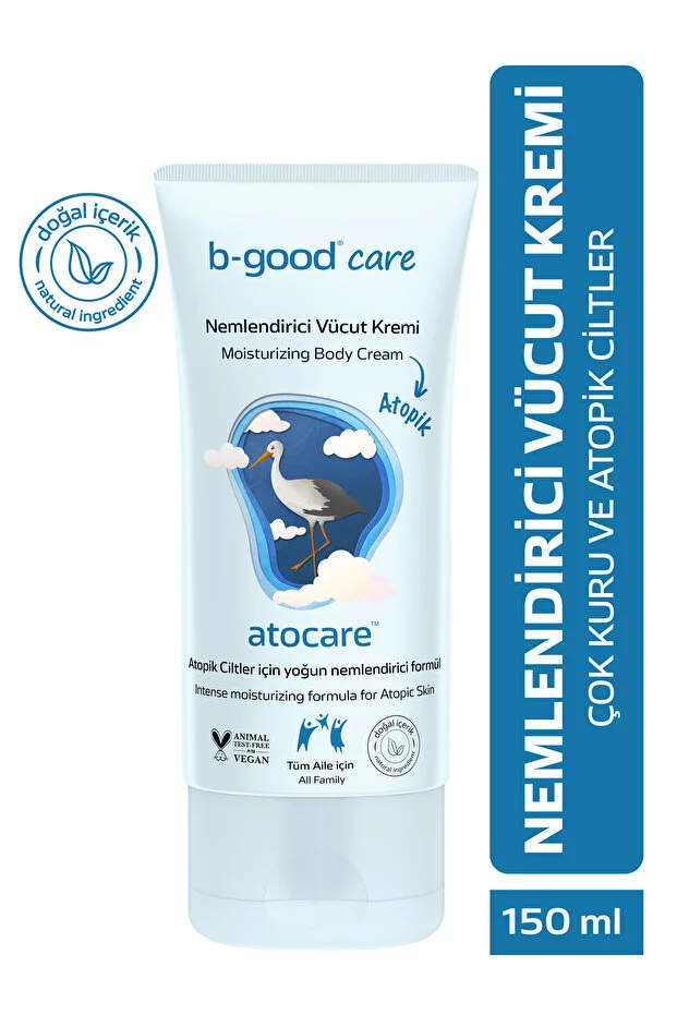 B-GOOD Atocare Body Cream Intensive Moisturizing for Very Dry and Atopic Skin Baby Child Adult 150 ml