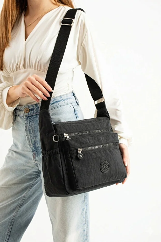 Klinkır Waterproof Fabric Multi-Compartment Lightweight Design Women's Messenger Bag
